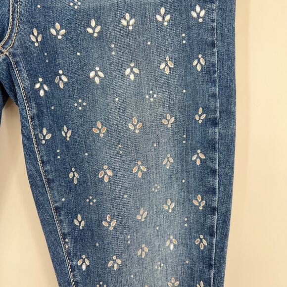 Paige Verdugo Ultra Skinny Studded Women's 28  Blue Denim Skinny Jeans - Picture 8 of 14